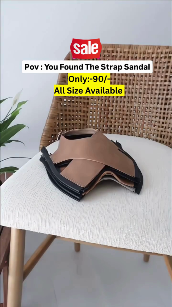 Stylish and Comfortable Beige Platform Sandals with Adjustable Double Buckle Straps – Lightweight, Trendy, and Perfect for Everyday Wear - Image 2
