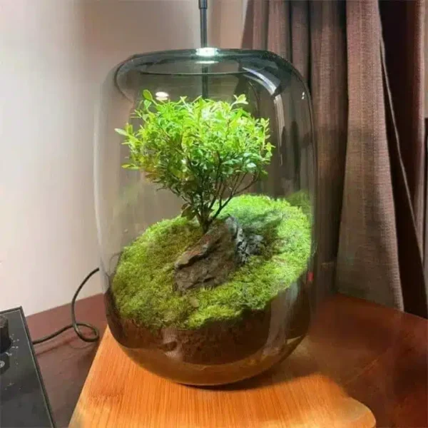 Micro Landscape Green Oasis Glass Vase - Image 2