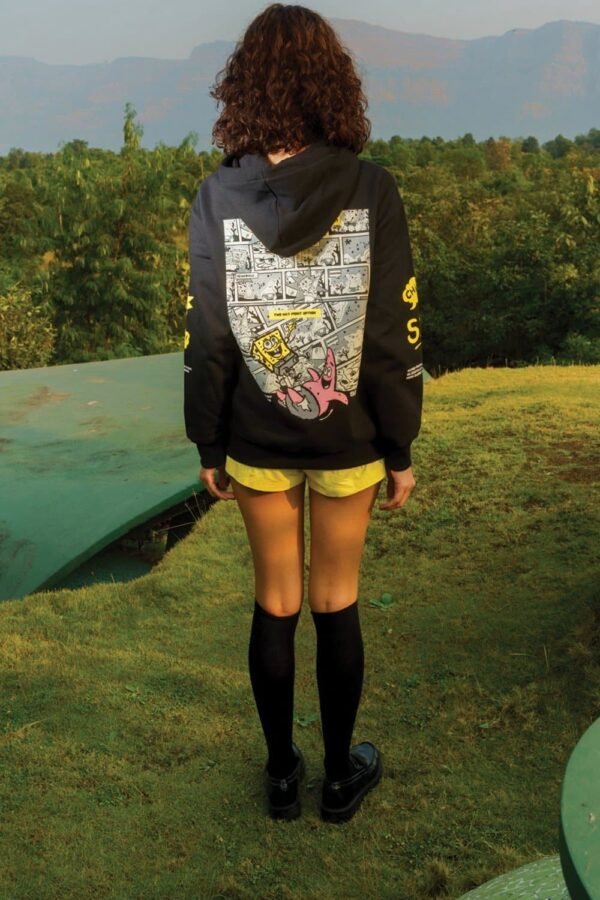 Ahoy Black Hoodie - Image 2