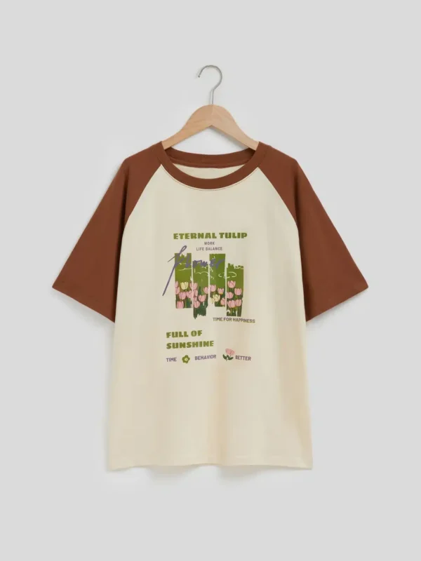 Printed Pullover T-Shirt For Women - Image 2