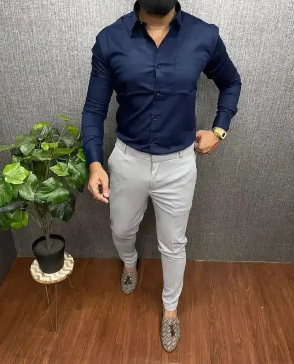 Party Wear Pant Shirt Combo For Men