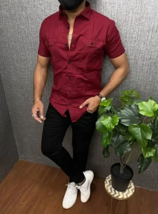 Half Sleeve Shirt & Jeans Combo For Men