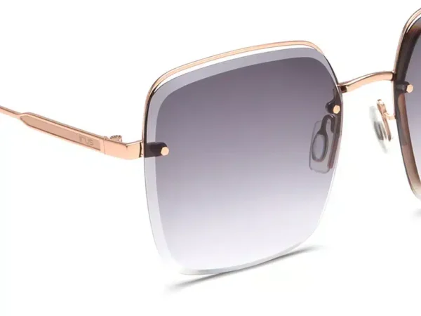 Golden Square Sunglasses For Women - Image 2