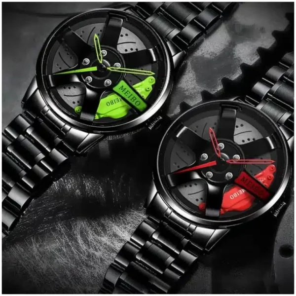 Waterproof Car Wheel Rim Wrist Men Watch - Image 2