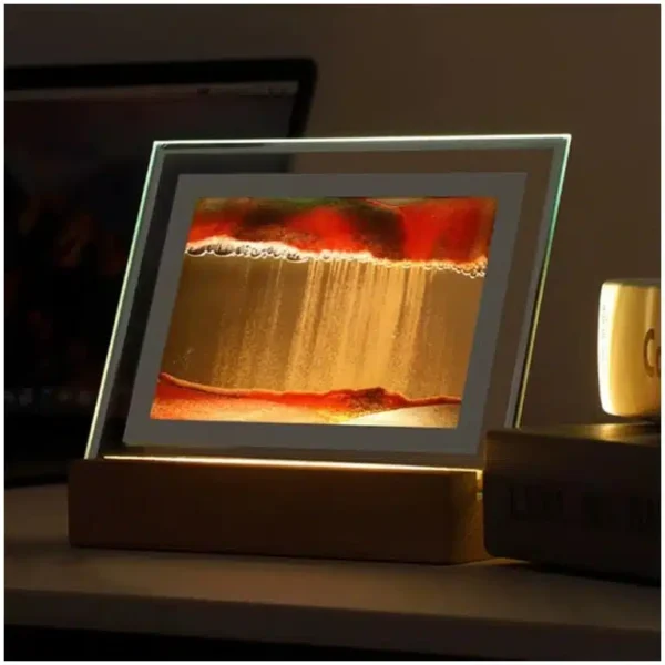 Sand Art LED Quicksand Artistic Table Lamp - Image 3