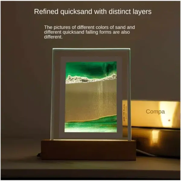 Sand Art LED Quicksand Artistic Table Lamp - Image 2