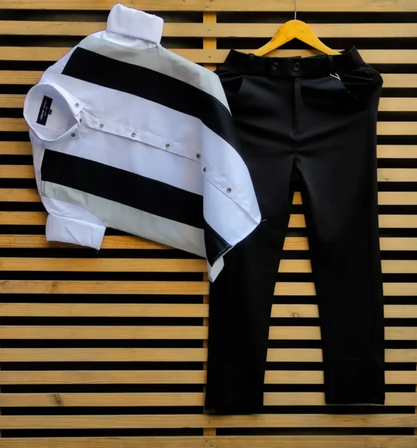 Stylish Ensemble: Party Wear Shirt and Trouser Combination