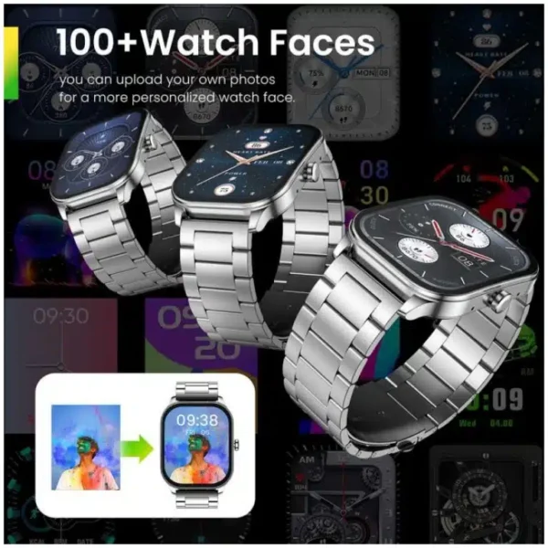 Amazfit Unisex Pop series Square Silver Smartwatches - Image 4