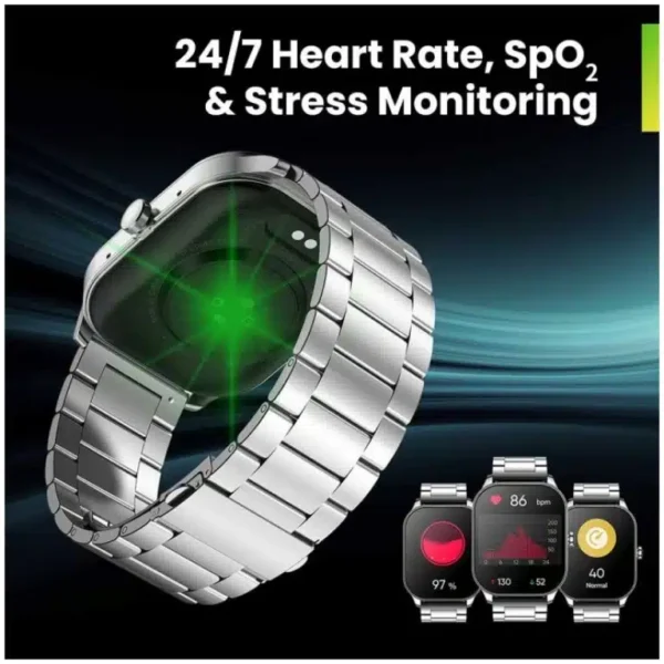 Amazfit Unisex Pop series Square Silver Smartwatches - Image 3