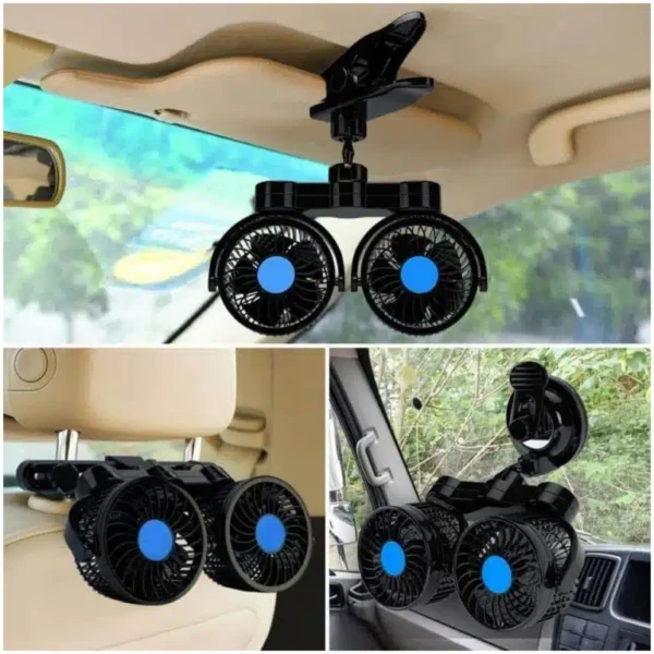 Rotatable Portable Air Cooling Car Fan - Image 2