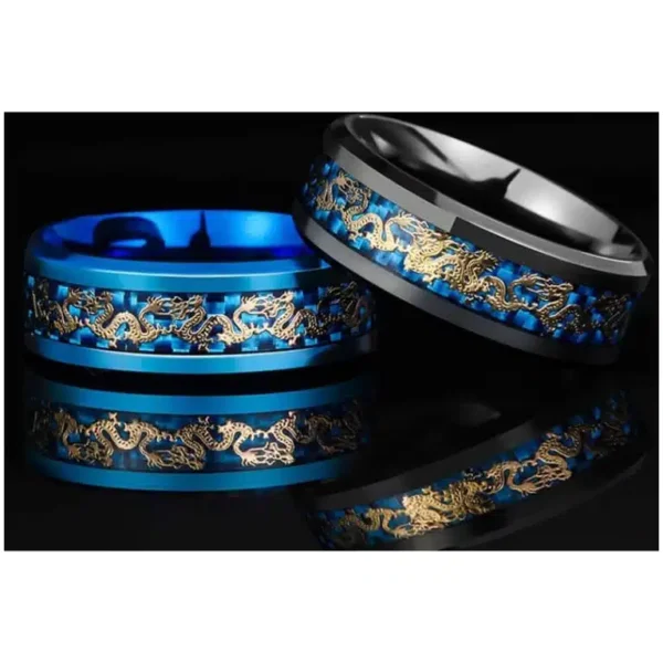 Vintage China Dragon Ring for Men - Image 2