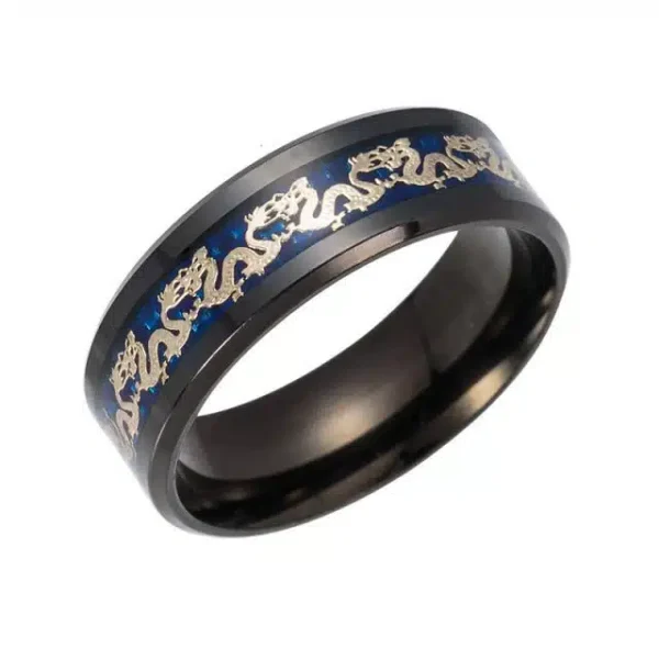 Vintage China Dragon Ring for Men - Image 3