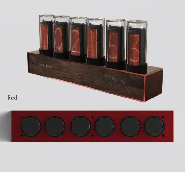 Vintage RGB Digital Tube Table Clock - Image 4